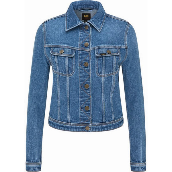 Blouson Denim Femme Rider Jacket bleu clair en coton Lee Mode femme
