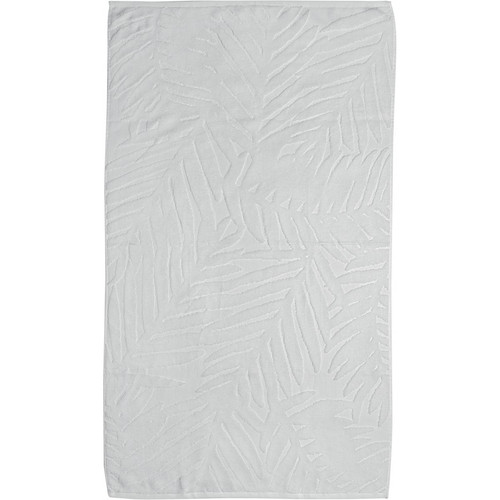 Les Ateliers du linge - Serviette de toilette uni PALME Blanc 50 x 90 cm - Serviette, drap de bain