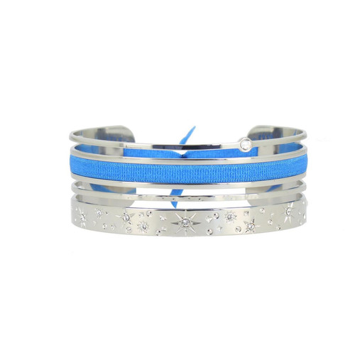Les Interchangeables - bracelet manchette Les Interchangeables A59088 - Mode femme bleu