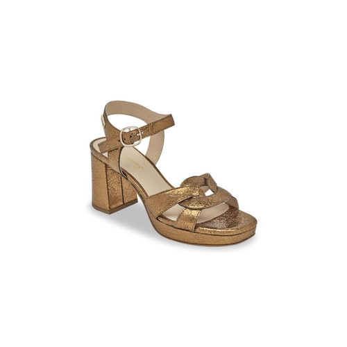 Sandales à talon LINESS bronze en cuir Les Tropéziennes par M.Belarbi Mode femme
