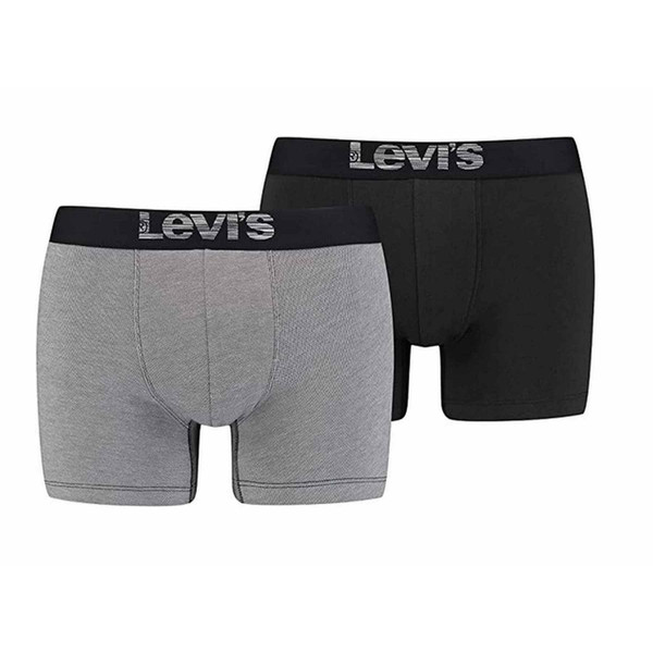 Pack 2 boxers Coton bio - Gris Levi's Underwear Levi's Underwear LES ESSENTIELS HOMME