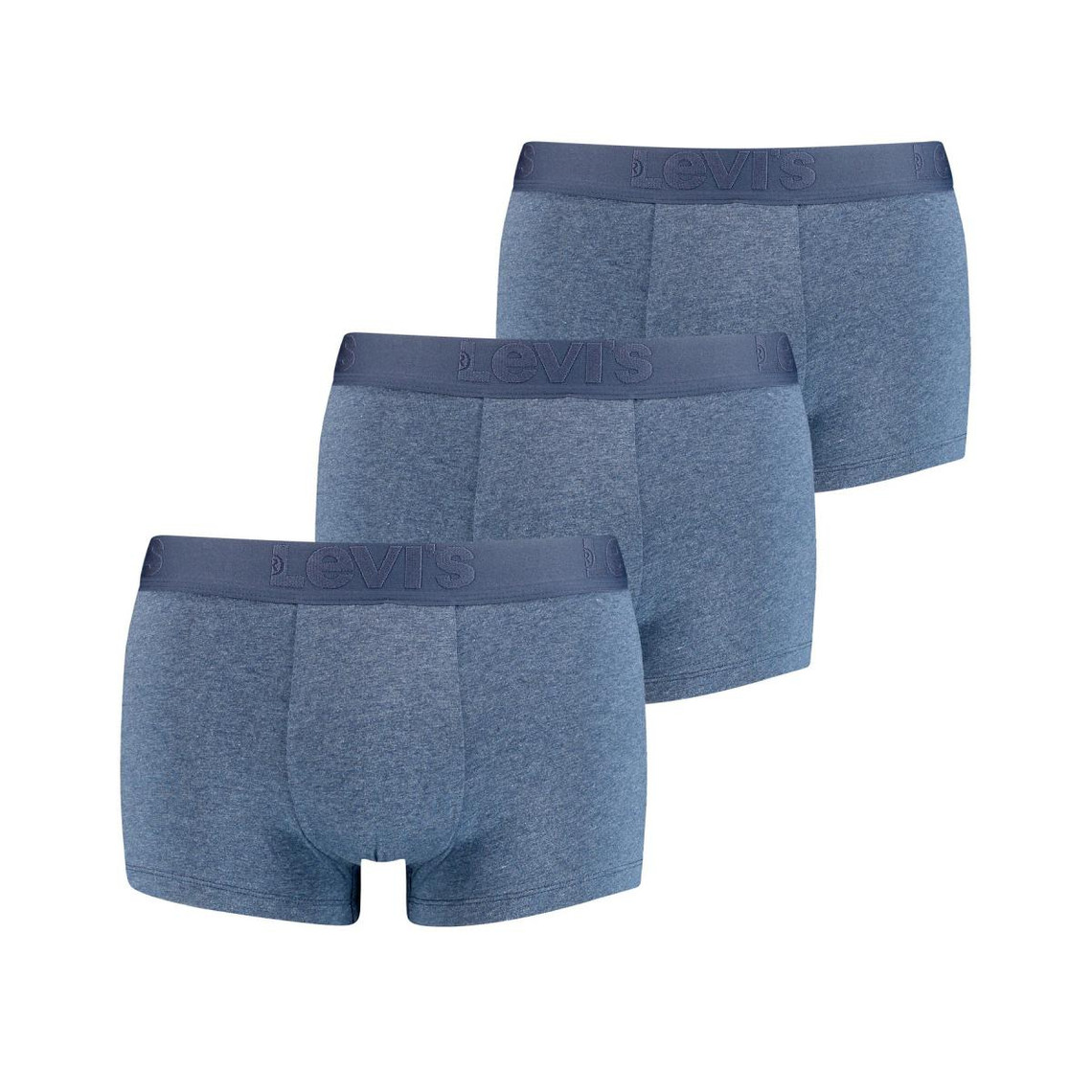 Lot de 3 boxers ceinture elastique - Bleu