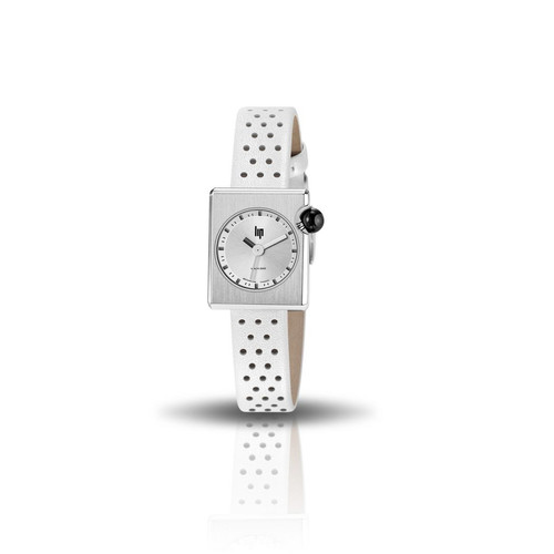 LIP - Montre femme RONDA 671193 avec bracelet en cuir blanc - LIP Montres
