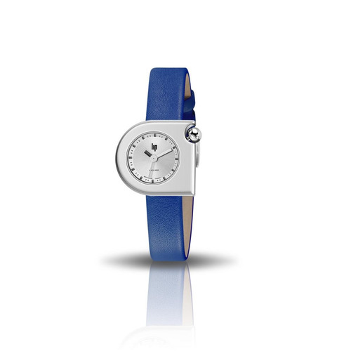 LIP - Montre femme RONDA 671195 avec bracelet en cuir bleu - LIP Montres