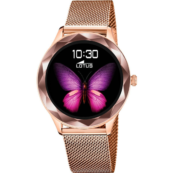 Montre connecté Femme 50036-1 - Smartwatch  Doré rose Lotus Mode femme
