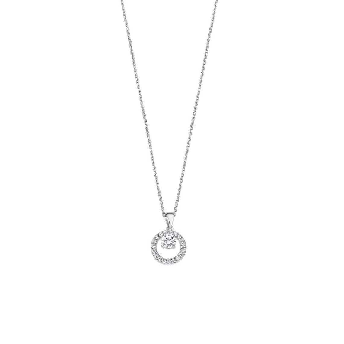 collier et pendentif lotus silver lp3080-1-1 femme