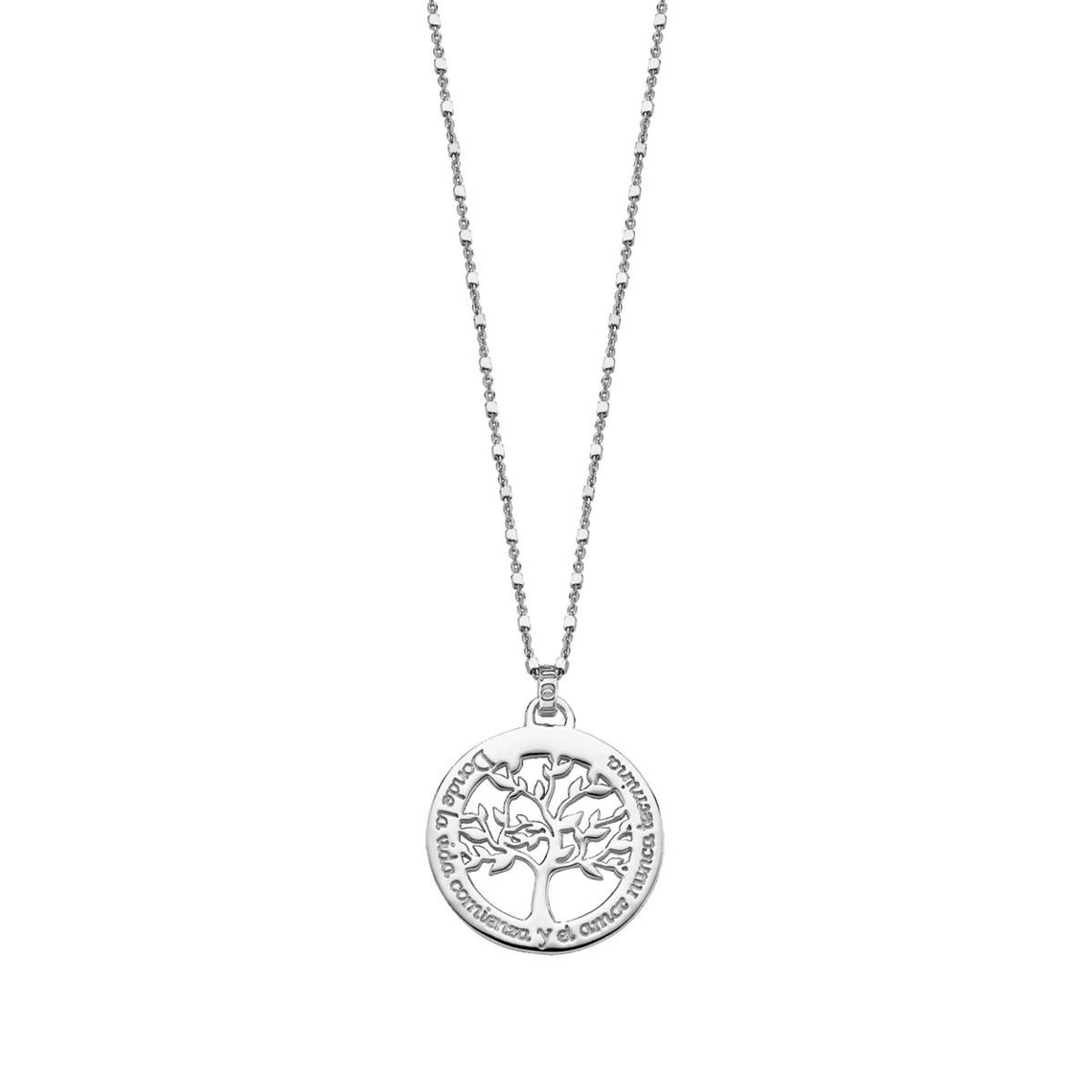collier et pendentif lotus silver tree of life lp1641-1-1 - collier et pendentif tree of life argentlotus silver