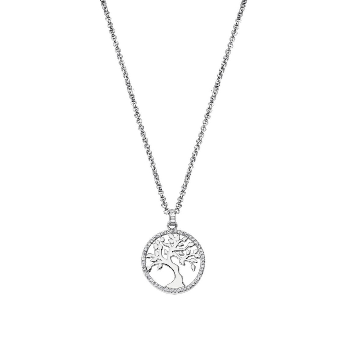 collier et pendentif lotus silver tree of life lp1778-1-1 - collier et pendentif tree of life argentlotus silver
