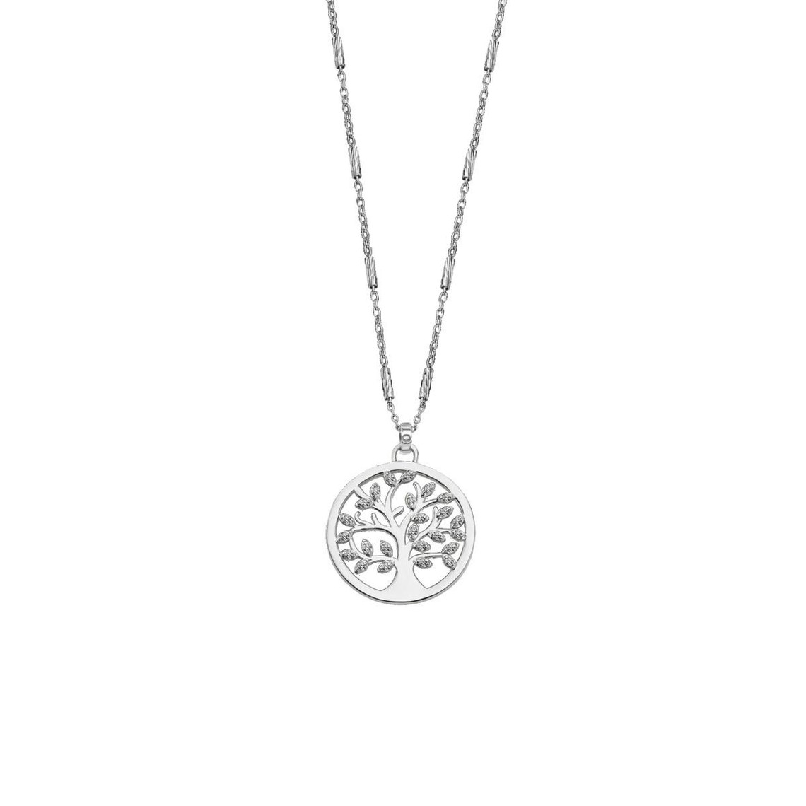 collier et pendentif lotus silver tree of life lp1892-1-1 - collier et pendentif tree of life argentlotus silver