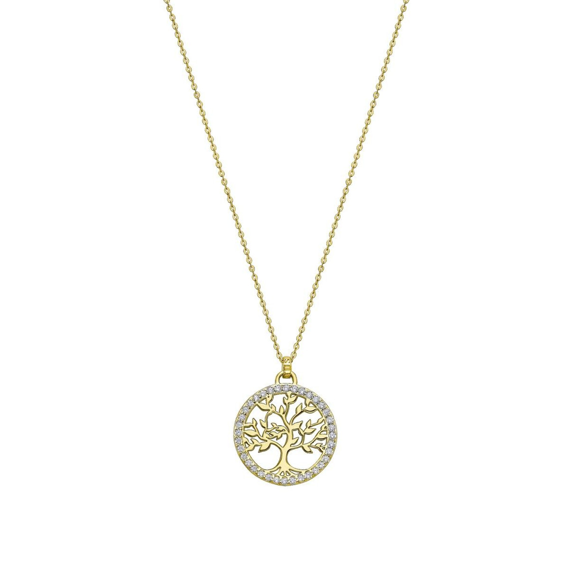 collier lotus silver tree of life lp1746-1-2 - collier pendentif ajouré arbre de vie lotus silver