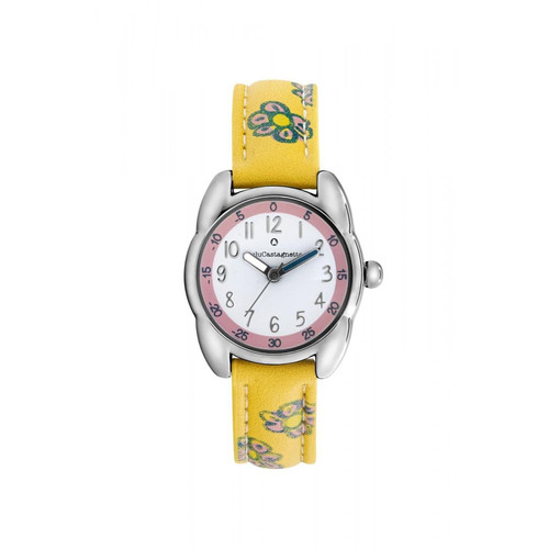 Lulu Castagnette - Montre pour fille avec bracelet en cuir jaune - montres lulu castagnette