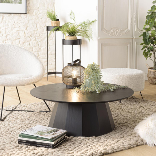 Macabane - Table basse ronde Noir  - Table Basse Design