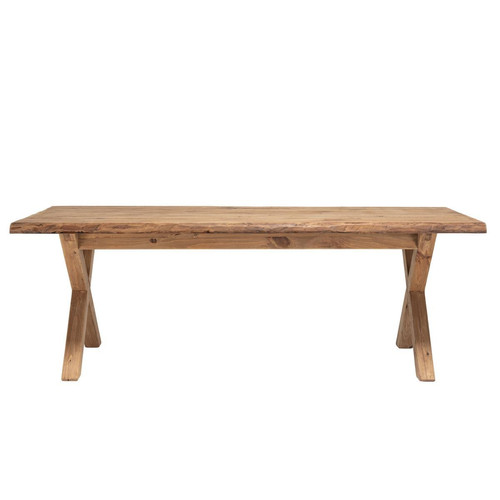 Macabane - Table à manger rectangulaire bois Pin recyclé  - Meuble Et Déco Design