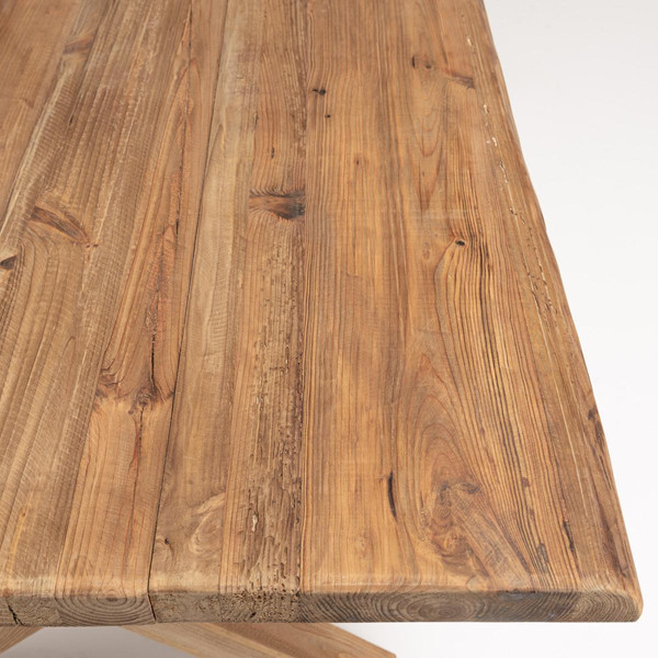 Table à manger rectangulaire bois Pin recyclé  Table salle à manger