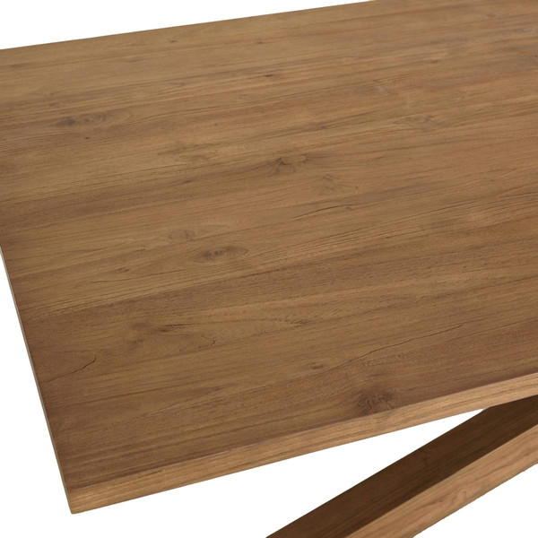 Table à manger rectangulaire 240x100cm en bois teck recyclé  Table salle à manger
