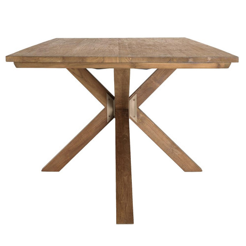 Table à manger rectangulaire 240x100cm en bois teck recyclé  Table salle à manger