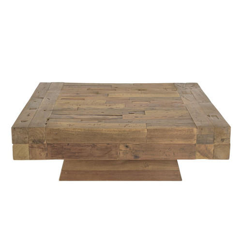 Macabane - Table basse carrée bois massif  MATHIS - Table Basse Design