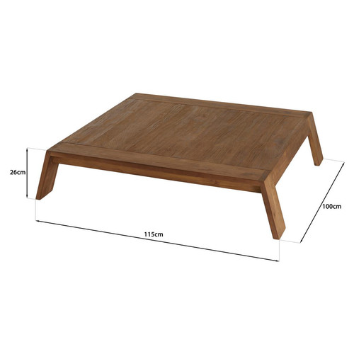 Table basse SIXTINE rectangulaire MACABANE