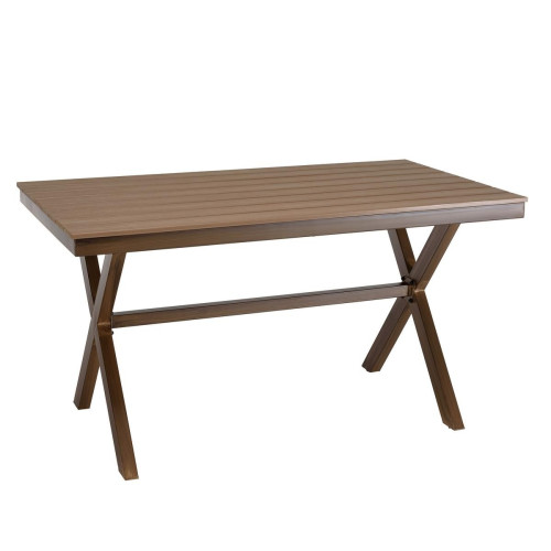 Macabane - Table de jardin rectangulaire 4 personnes 140x80cm VIANNEY - Table De Jardin Design