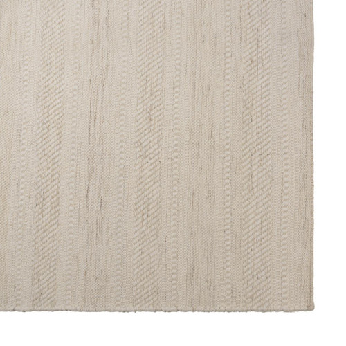 Tapis rectangulaire 160x230cm laine texturée nuances de beige SACHA MACABANE