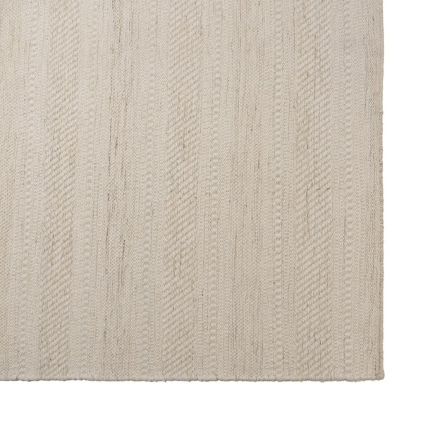 Tapis rectangulaire 200x290cm laine texturée nuances de beige SACHA MACABANE