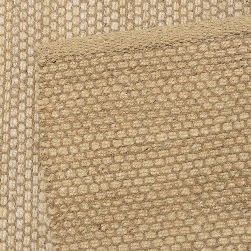 Tapis rectangulaire en jute et coton beige QUENTIN Macabane