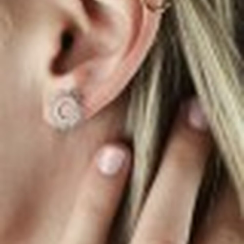 Boucles d'oreille femme argent rhodié - W564V00 Maison de la Bijouterie