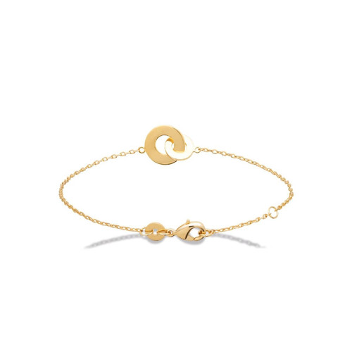 Bracelet femme plaqué or double cercle simple - UYZZ64ZV Doré Maison de la Bijouterie Mode femme