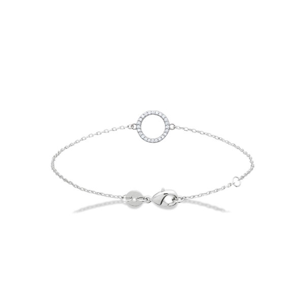 Bracelet femme argent rhodié - VWZ543ZV Blanc Maison de la Bijouterie Mode femme