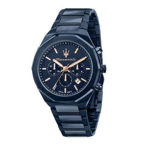 Maserati - Montre pour homme STILE R8873642008 avec bracelet en acier bleu - Maserati montres