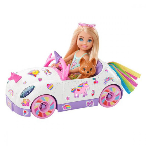 Mattel - Barbie - Chelsea et sa décapotable licorne - Jouet