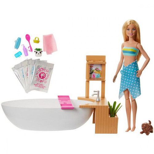 Mattel - Barbie - Coffret Barbie Bain Coloré 