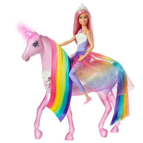 Barbie licorne lumière magique Mattel