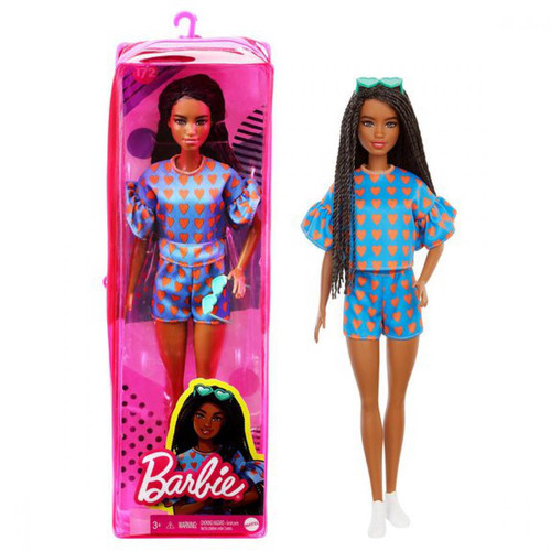 Mattel - Barbie - Poupée Fashionista #172 ensemble coeurs - Poupons et poupées