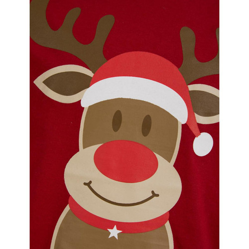 Pyjama de noël garçon - rouge en coton Merry Christmas