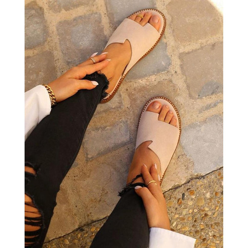 Mes jolis nu pieds - Sandales femme cuir beige  - Les chaussures femme