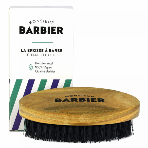 Brosse A Barbe Vegan Final Touch En Bois De Santal Monsieur Barbier