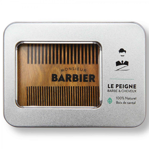 Monsieur Barbier - Peigne Barbe et Cheveux Final Touch en bois de santal - rasage monsieur barbier