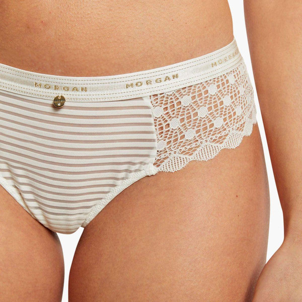 Shorty string ivoire Lily blanc Morgan Lingerie