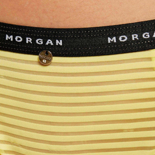 Shorty string Jaune Morgan Lingerie  Morgan Lingerie Mode femme