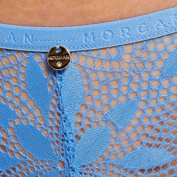 Slip bleu Sarah Dentelle Morgan Lingerie Mode femme
