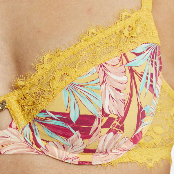 Soutien-gorge à armatures jaune Fanny Morgan Lingerie Mode femme