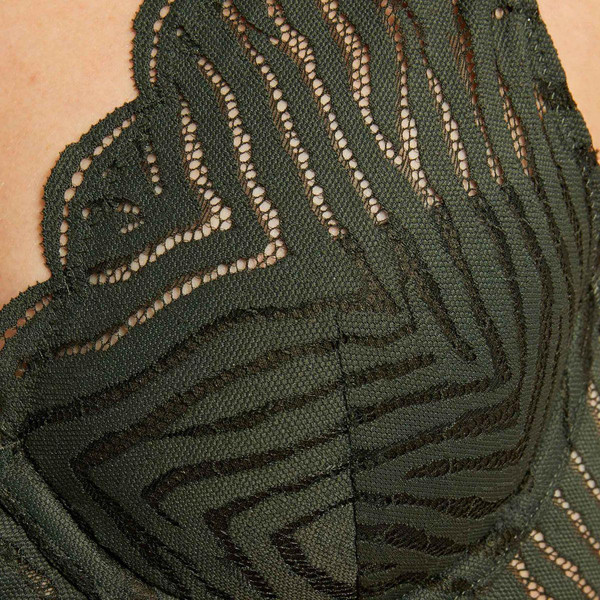 Soutien-gorge ampliforme coque moulée kaki Marianne vert Morgan Lingerie Mode femme