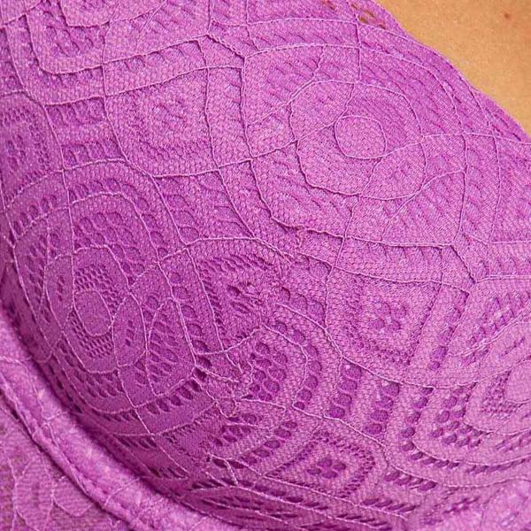 Soutien-gorge ampliforme coque moulée violet Gwen Morgan Lingerie Mode femme