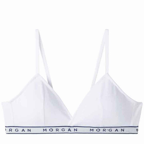 Soutien-gorge Triangle Coques Amovibles - Blanc Morgan Lingerie  en coton Morgan Lingerie Mode femme
