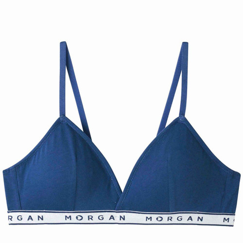 Soutien-gorge Triangle Coques Amovibles - Bleu Morgan Lingerie en coton Morgan Lingerie Mode femme