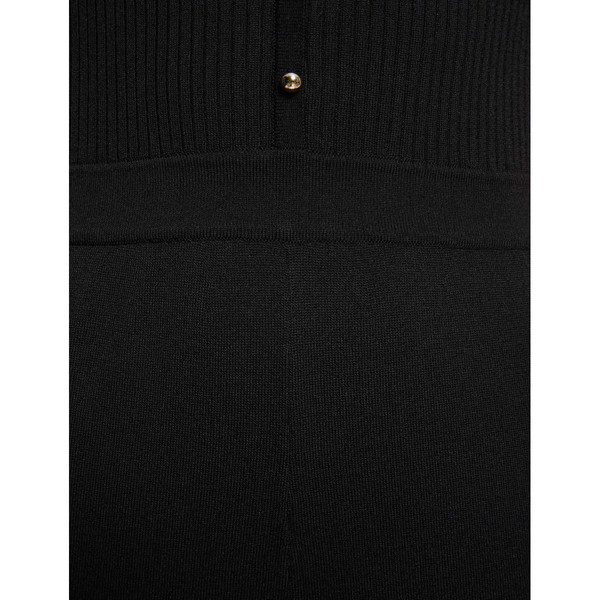 Combinaison large en tricot noir Robe courte