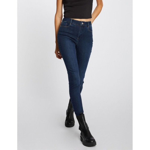 Morgan - Jeans slim taille haute 7/8ème - Vetements femme