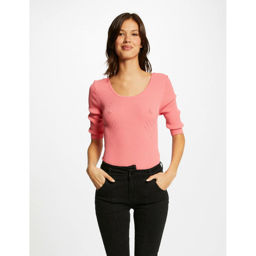 Morgan - Pull manches 3/4 avec dos ouvert - Pull femme