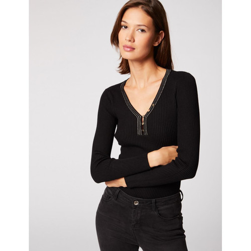 Morgan - Pull manches longues avec boutons - Pull femme